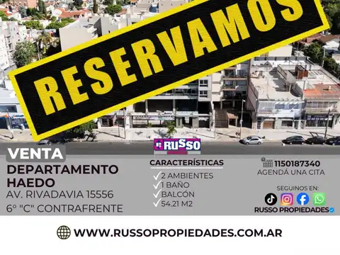 Venta departamento 2 ambientes haedo moron 6°c