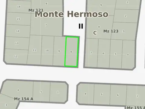 VENTA LOTE AVD SANSOT Y EL GAVILAN - MONTE HERMOSO