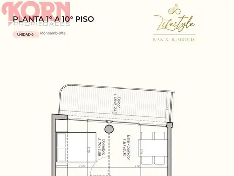 Departamento en Venta en Palermo Hollywood, USD 155.120