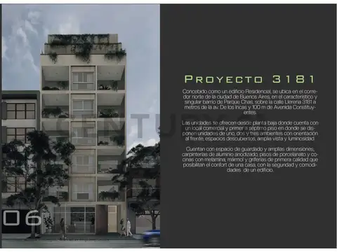 VENTA DEPARTAMENTO 2 AMBIENTES EN PARQUE CHAS DE POZO CON BALCON