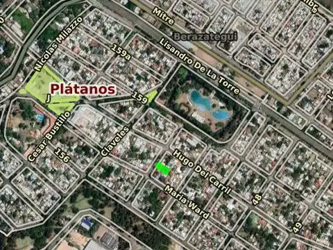 Terreno en Venta 10  mts Frente