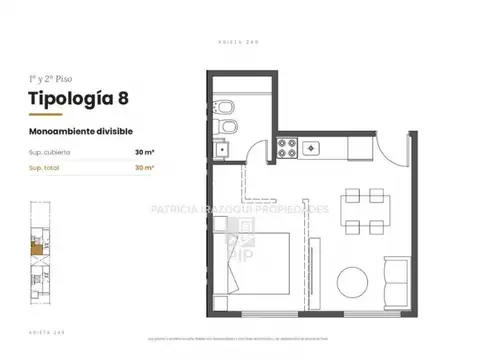 Departamento en Venta en Villa Luzuriaga, USD 38.000