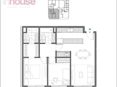 Excelente 3 Ambientes en Belgrano chico - A estrenar con cochera  