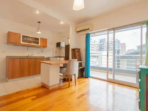 DEPTO 2 AMB ALQUILER ALMAGRO BALCON AMENITIES LUZ