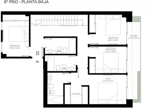 Coronel Niceto Vega 5900, Piso 8