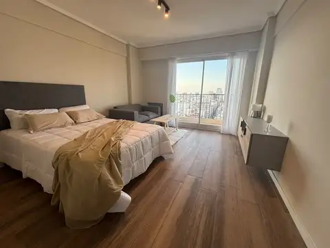 Monoambiente en venta reciclado con vista panorámica - Plaza Colón