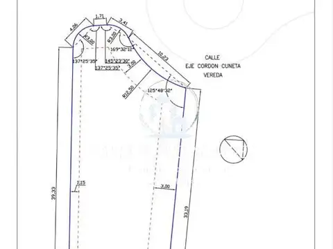 Terreno en Venta 39,33  mts Frente