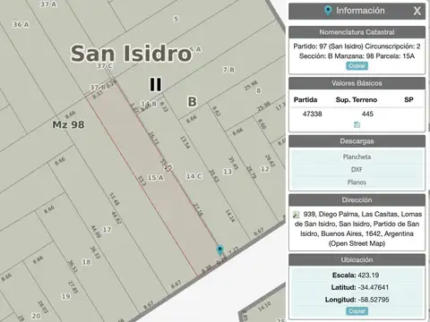 Terreno en Venta en San Isidro