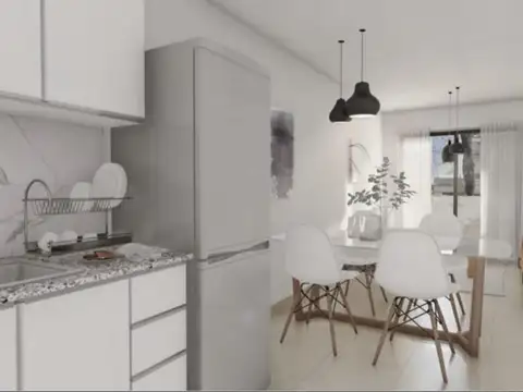 Departamento 2 ambientes con 1 baño