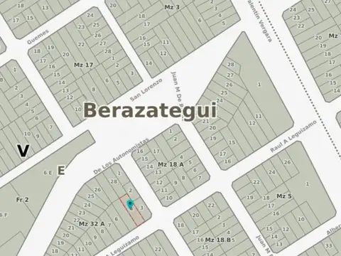 Terreno en Venta en Berazategui Oeste, USD 55.000