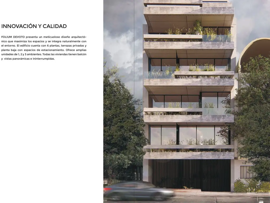 FOLIUM DEVOTO de  1 y 2 Dormitorios