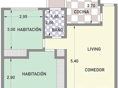 Departamento en Venta de 3 ambientes