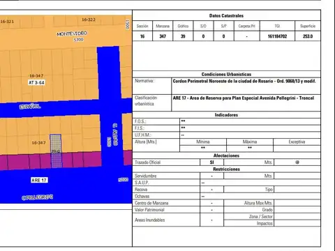 Terreno en Venta de 253,0 m2