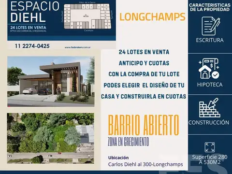 Terreno en Venta en Longchamps, USD 10.000