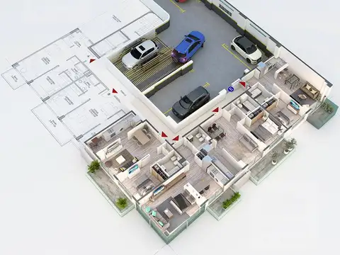 Departamento en Venta con 1 cocheras