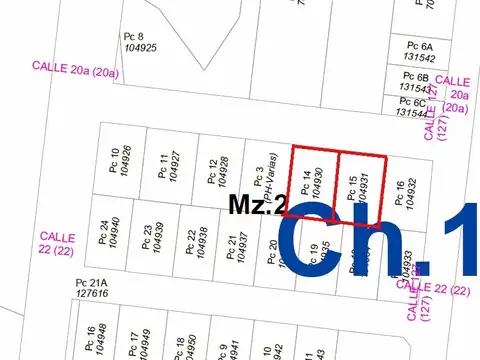 Terreno en Venta de 625,0 m2