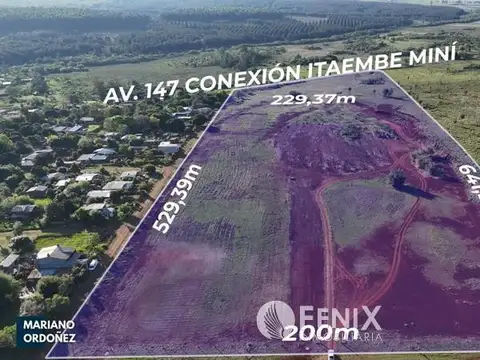 Terreno en Venta 229  mts Fondo