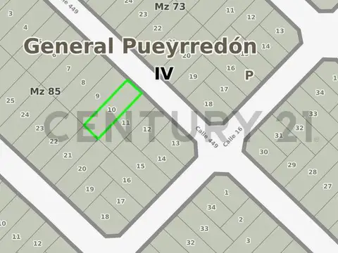 Terreno en Venta 31  mts Fondo