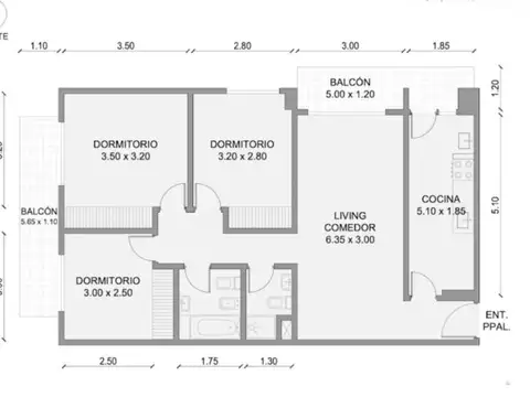 Avenida Hipólito Yrigoyen 3700, Piso 1