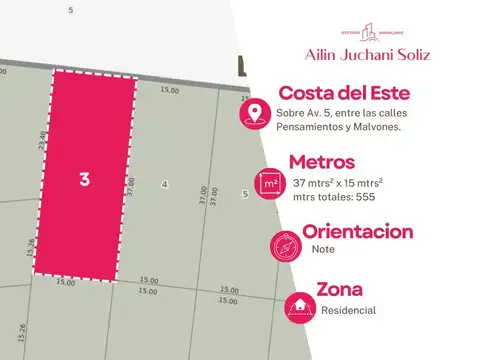 Terreno en Venta en Costa del Este, USD 36.000