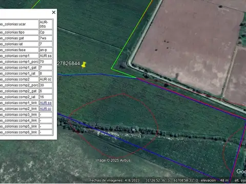 VENTA 22,24 HAS - CAMPO AGRÍCOLA - EN HUMBOLDT.