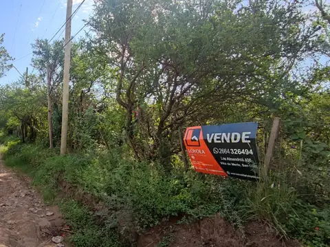 Terreno en Venta en Cerro de Oro, USD 30.000