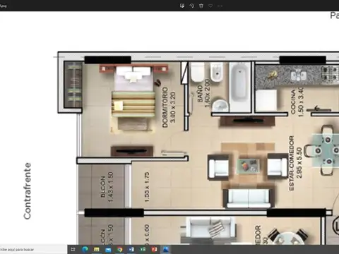 Depto. 1 dormitorio expensas bajas