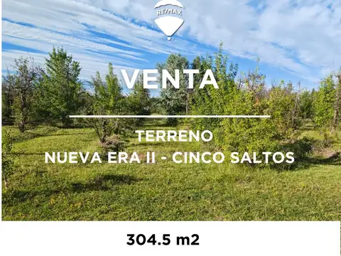 VENDTA  LOTE LOTEO NUEVA ERA II -CINCO SALTOS
