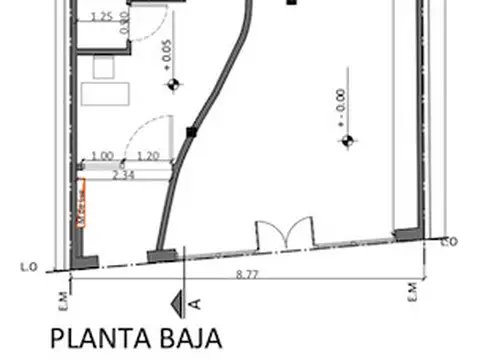 Terreno en Venta 8  mts Frente