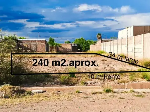 Lote en venta 240m2, aprox  perdriel lujan de cuyo