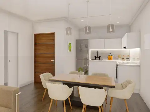 Departamento 2 ambientes con 1 baño
