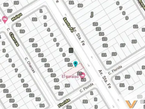 Terreno en Venta 10  mts Frente