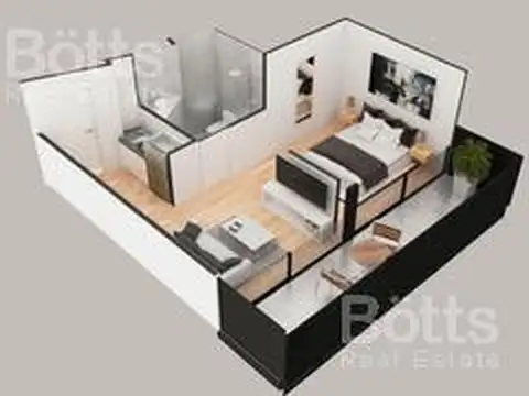 Departamento en Venta en Caballito Norte, USD 110.000