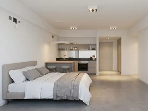 Departamento Monoambiente con 1 baño