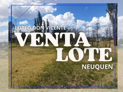 VENTA LOTE DON VICENTE NEUQUEN