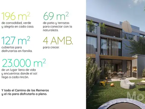 Casa 4 ambientes con 3 baños