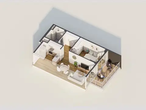 Departamento en Venta de 1 dormitorio