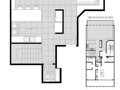 Ugarte 3083 8º B - Belgrano - 4 ambientes duplex con terraza y pileta privada