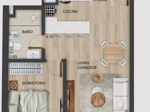 Departamento en Venta al Suroeste