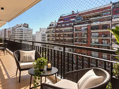4 ambientes con balcón y cochera en Belgrano R con Pileta Parrilla y SUM