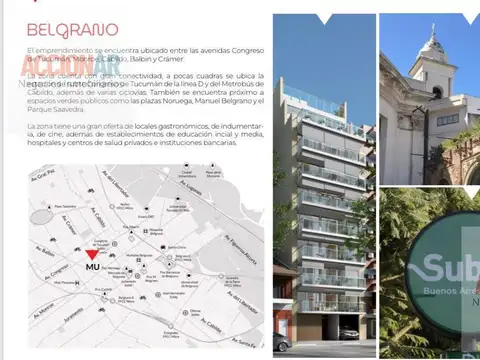 Departamento en Venta en Belgrano, USD 103.500
