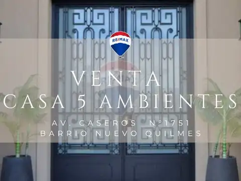 VENTA CASA 5 AMB PISCINA, QUINCHO EN NUEVO QUILMES