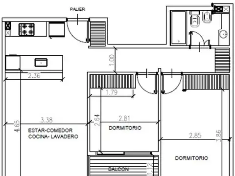 Departamento en Venta de 3 ambientes