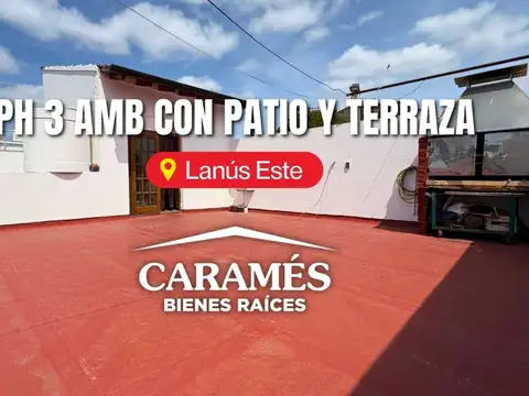 PH de 3 amb con patio y terraza accesible. Apto credito. Sin expensas