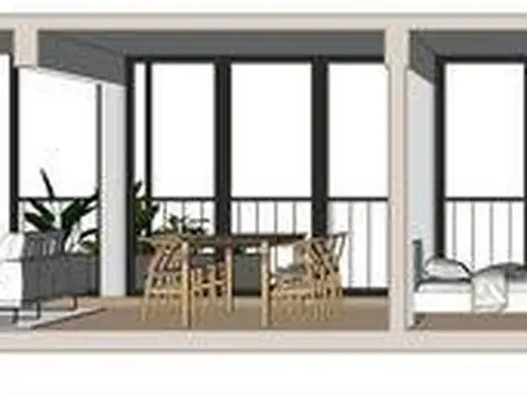 Departamento 4 ambientes con 2 baños