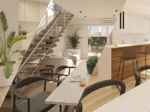 Departamento 3 ambientes Balcón corrido + Parrilla