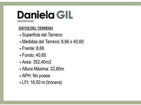 Galpon en Venta 8  mts Frente