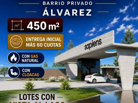 PREVENTA LOTES EN BARRIO CERRADO - ALVAREZ