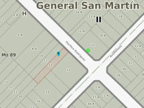 Excelente lote sin construcción de 375 m²