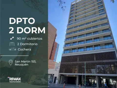 Alquiler departamento 2 dormitorios con cochera